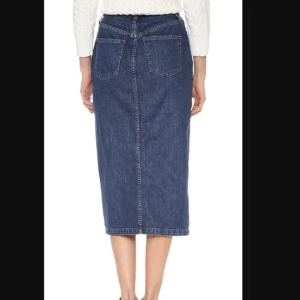 Madewell Blue Midi Skirt - Picture 7 of 14